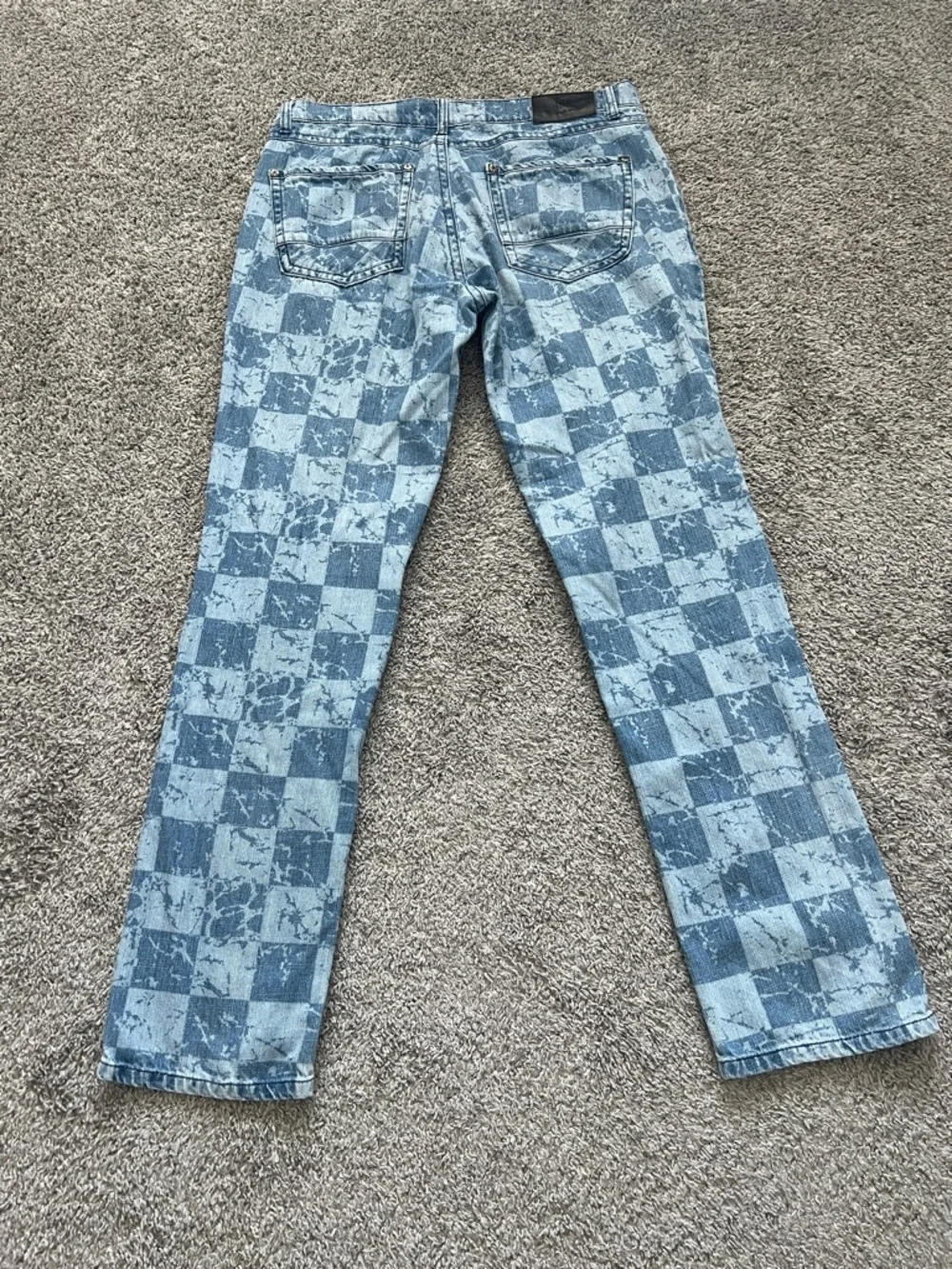 I.N.C. International Concepts Men's Slim-Straight Checkered Denim Jeans - Sz 34W - Picture 3 of 15